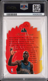 1996-97 Flair Showcase Hot Shots Kevin Garnett #2 Die-Cut Insert PSA 6
